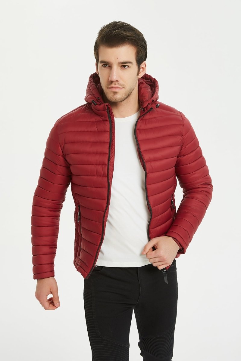 Doudoune top couleur bordeaux