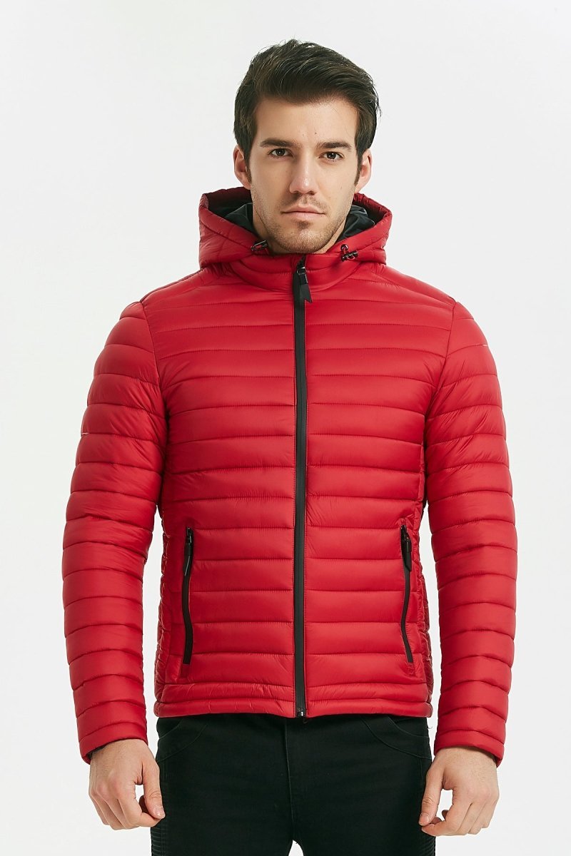 Doudoune colorée rouge FREDDY