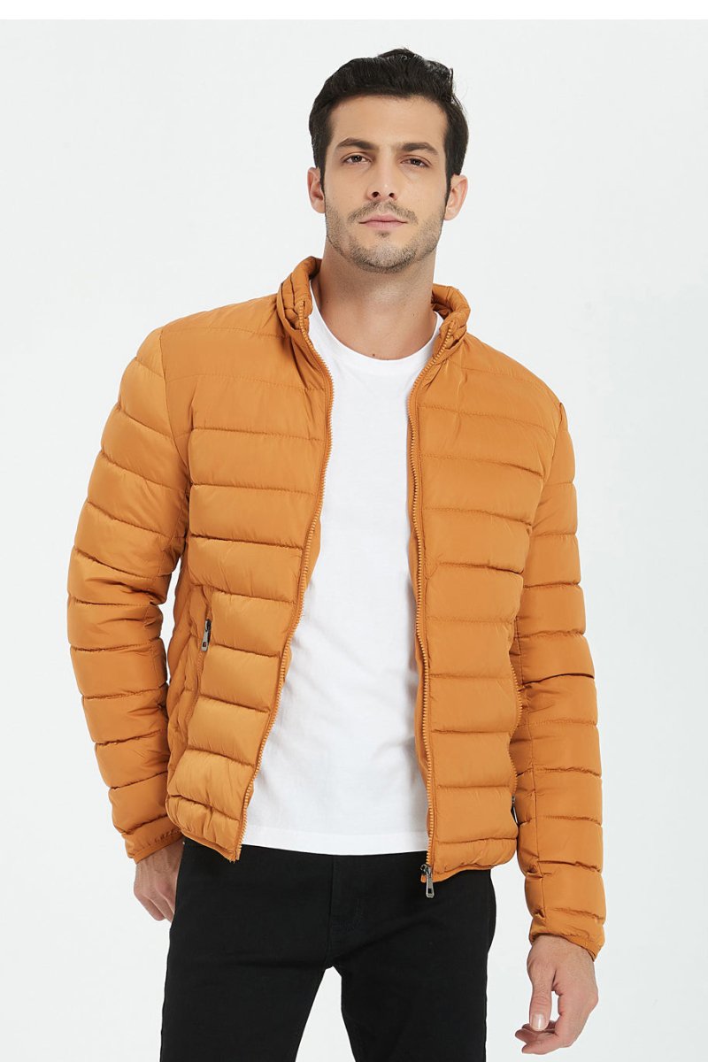 Doudoune best sale courte moutarde
