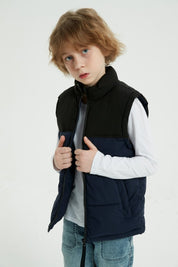 Doudoune enfant sans manches marine PING JR