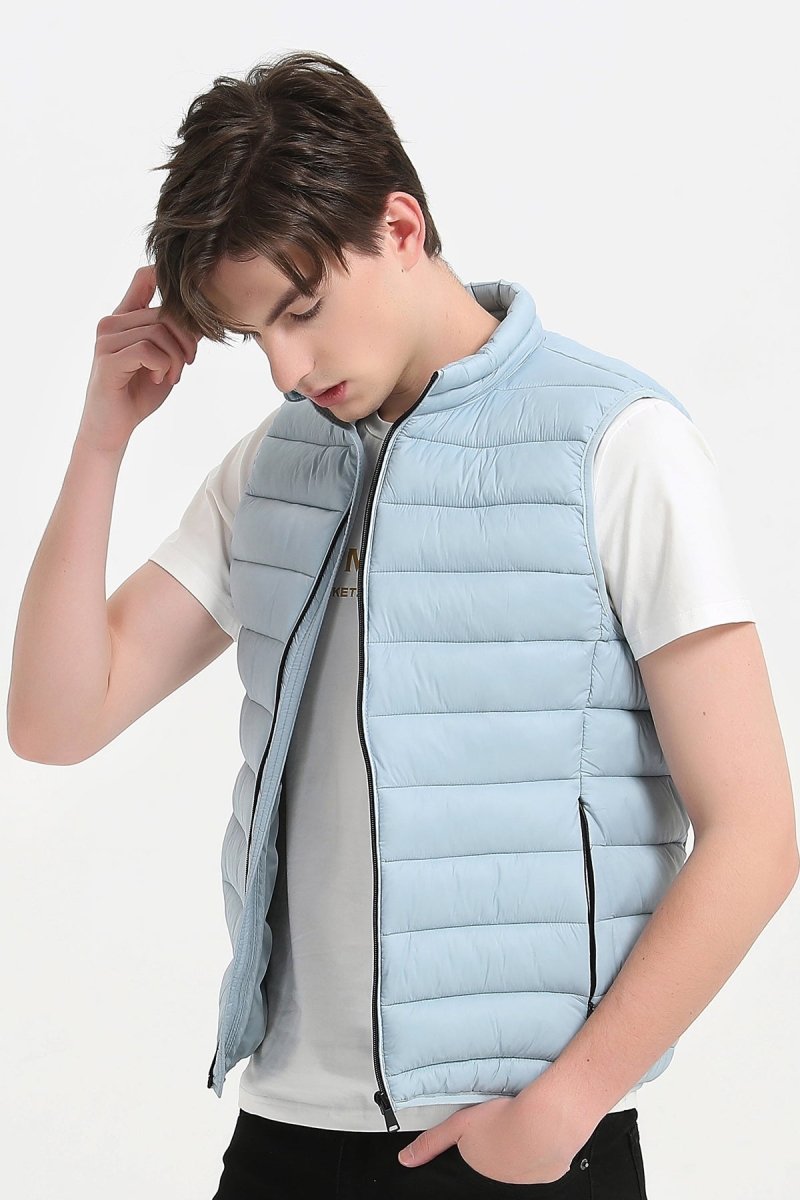 Doudoune gilet bleu clair KAYSER