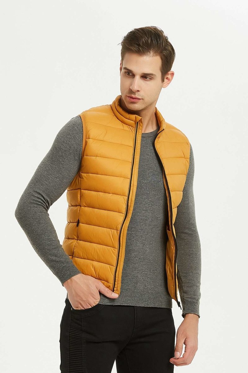 Doudoune gilet moutarde KAYSER