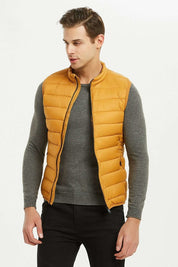 Doudoune gilet moutarde KAYSER