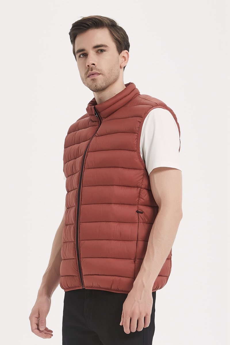 Doudoune gilet rouille KAYSER