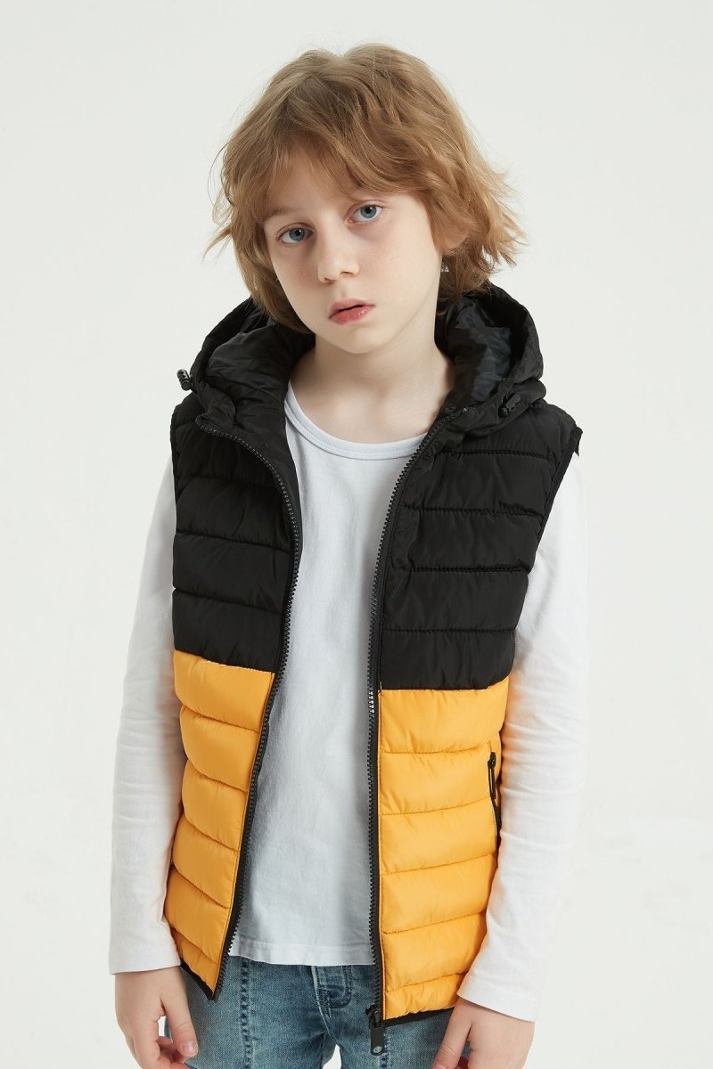 Doudoune hot sale jaune enfant