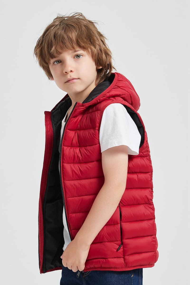 Doudoune sans manches rouge JOE JR