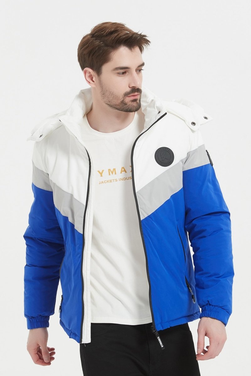 Doudoune tricolore graphique pour homme Kymaxx