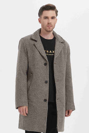 Manteau long à carreaux EZIO