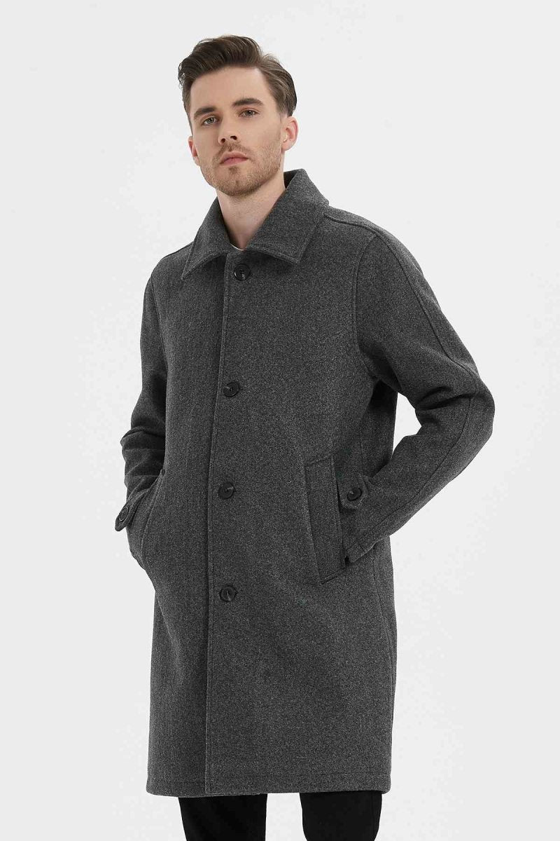 Manteau long col tailleur ADEM