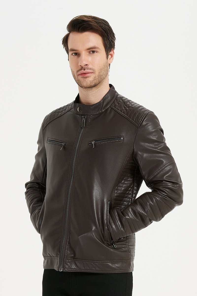 Veste en simili cuir MADS