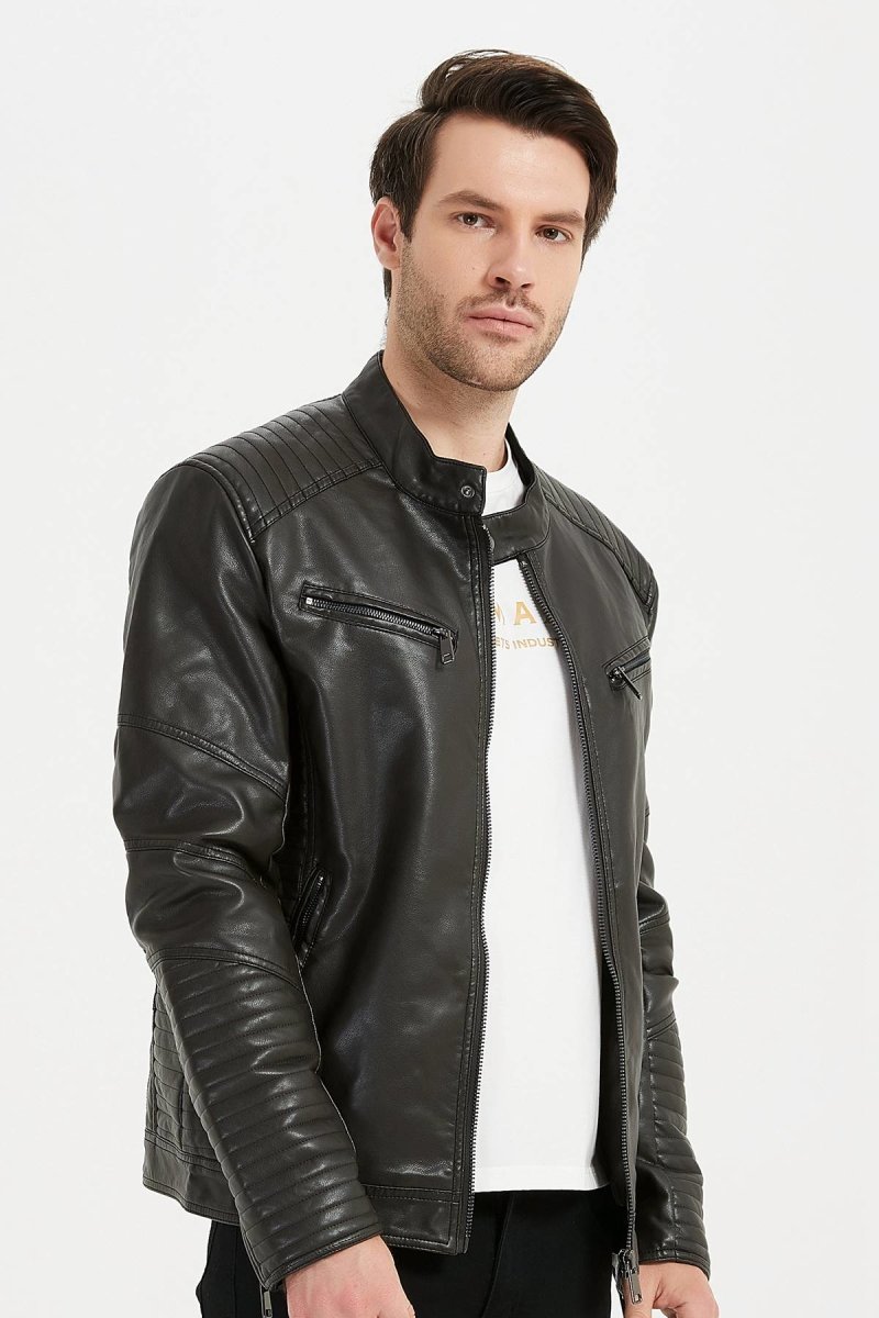 Veste en simili cuir MADS