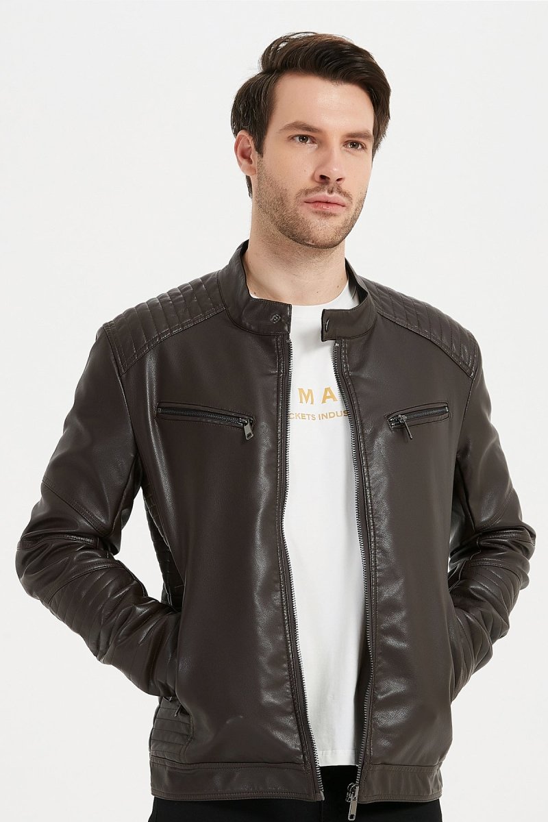 Veste en simili cuir MADS