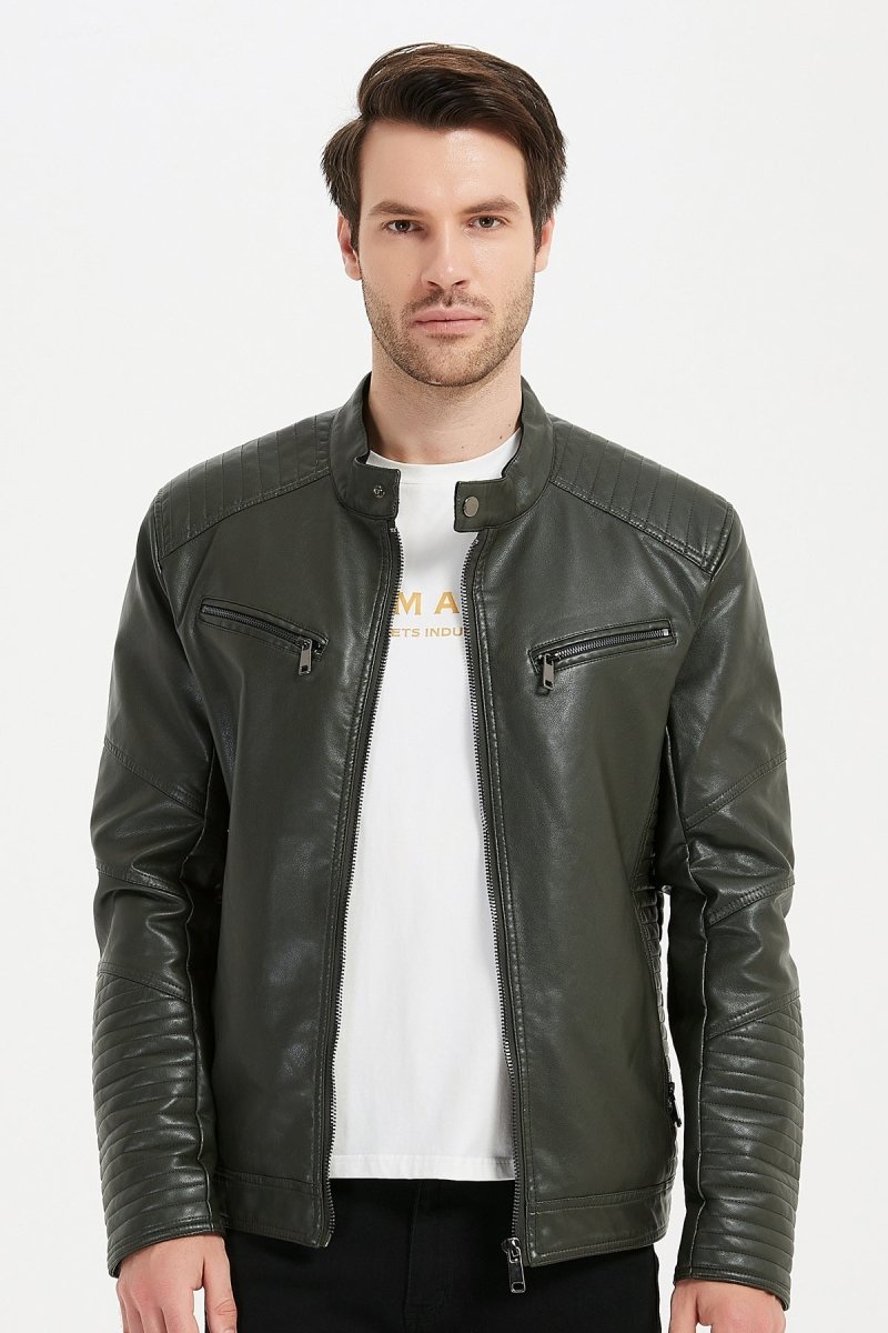 Veste en simili cuir MADS