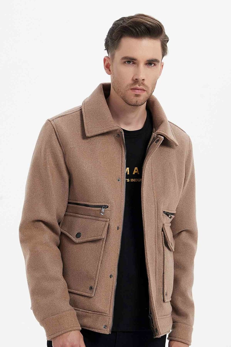 Veste feutrée col feutrée MARIUS