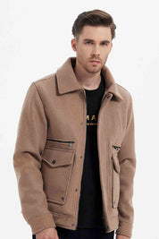 Veste feutrée col feutrée MARIUS