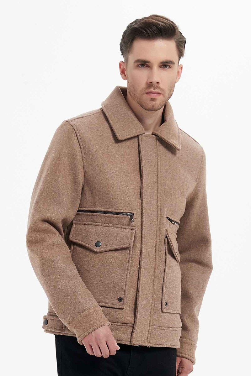 Veste feutrée col feutrée MARIUS