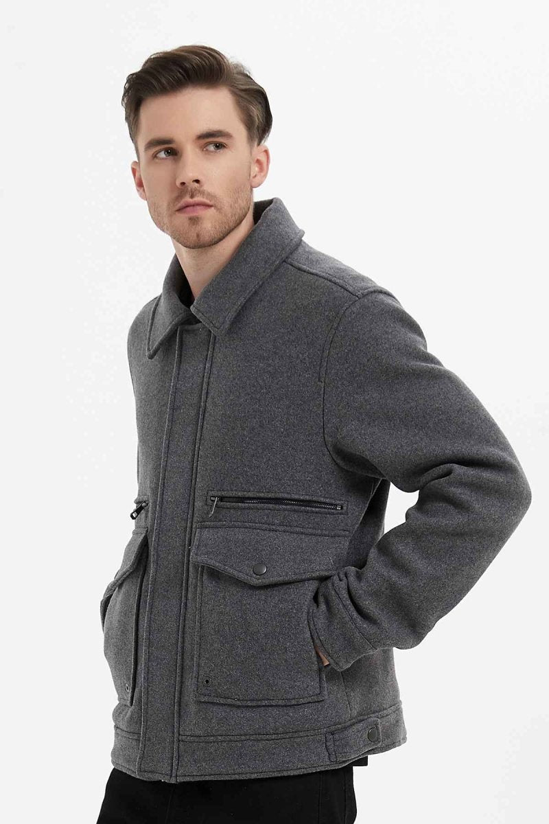 Veste feutrée col feutrée MARIUS