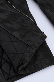 Veste gris foncé à détails matelassés DECLERCQ