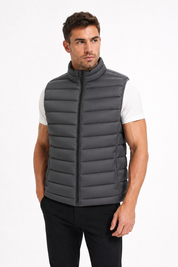 Doudoune gilet bleu gris KAYSER