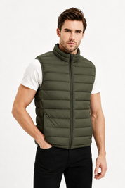 Doudoune gilet vert militaire KAYSER