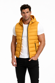 Doudoune sans manches jaune MAXIME