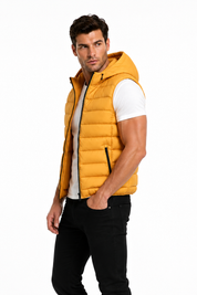 Doudoune sans manches jaune MAXIME