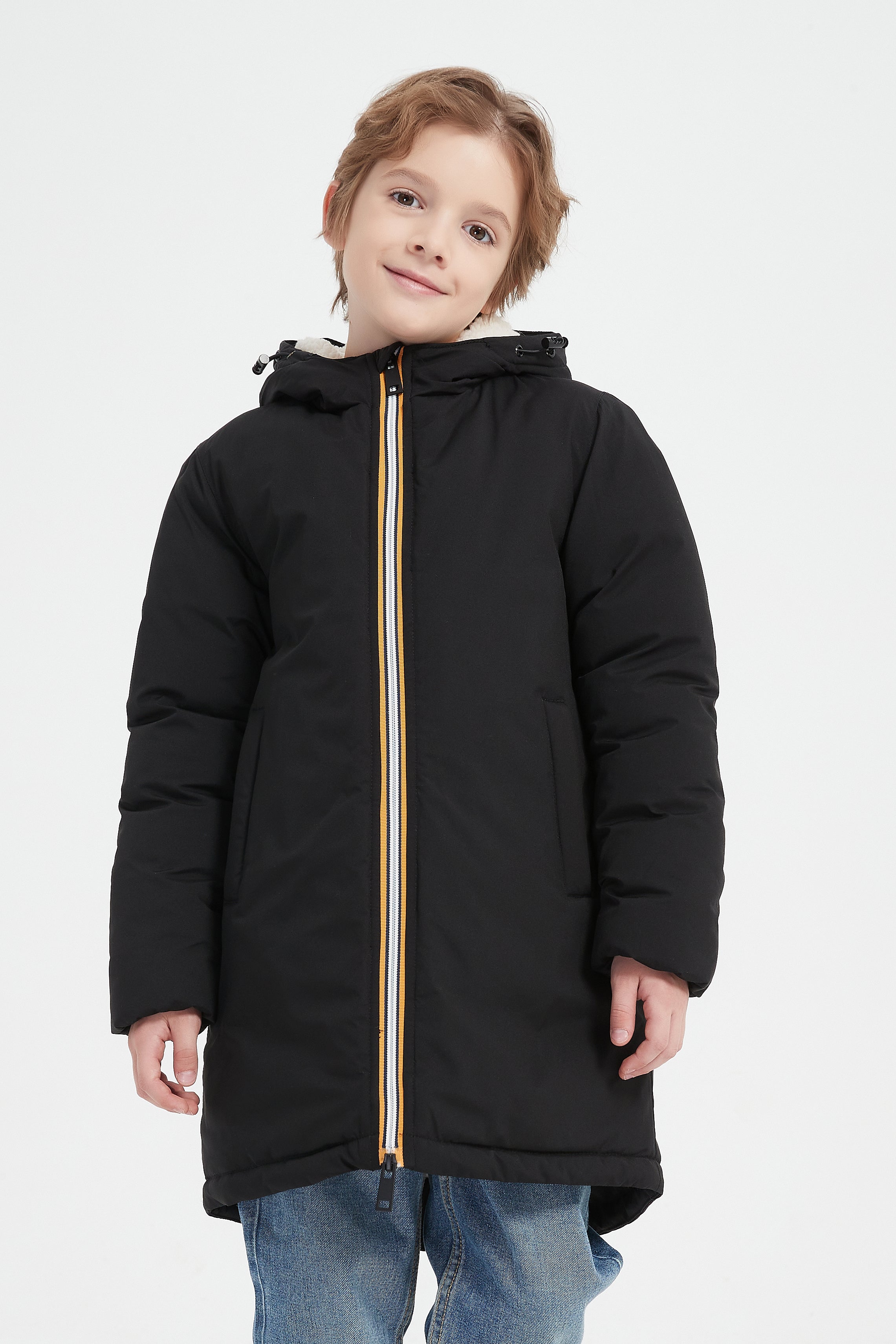 Doudoune avec doublure polaire noir JONNY JR