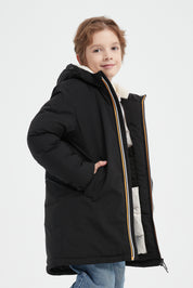 Doudoune avec doublure polaire noir JONNY JR