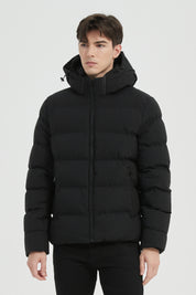 Doudoune Homme noir avec Capuche LAZARE