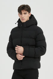 Doudoune Homme noir avec Capuche LAZARE