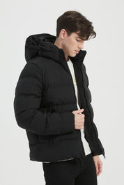 Doudoune Homme noir avec Capuche LAZARE