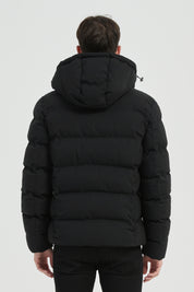 Doudoune Homme noir avec Capuche LAZARE