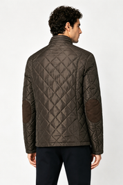 Blouson matelassé marron homme à poches ALPHONSE