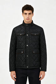Blouson matelassé noir homme à poches ALPHONSE