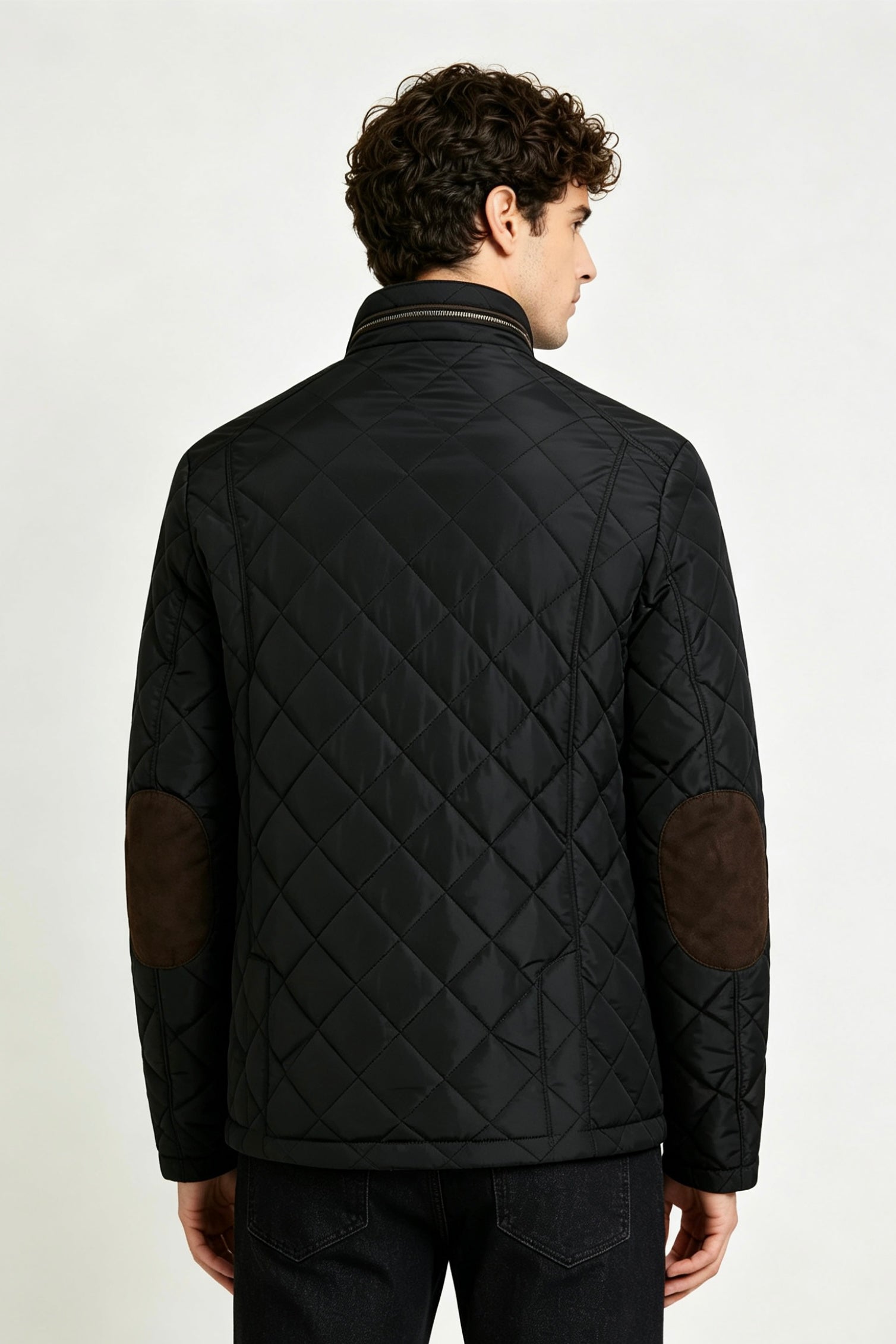 Blouson matelassé noir homme à poches ALPHONSE
