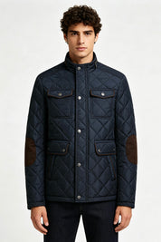 Blouson matelassé bleu homme à poches ALPHONSE