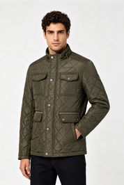 Blouson matelassé kaki homme à poches ALPHONSE