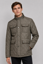 Blouson matelassé beige homme à poches ALPHONSE