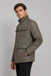 Blouson matelassé beige homme à poches ALPHONSE