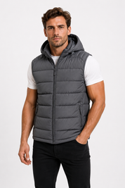 Doudoune sans manches gris foncé homme CHALTON