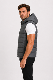 Doudoune sans manches gris foncé homme CHALTON