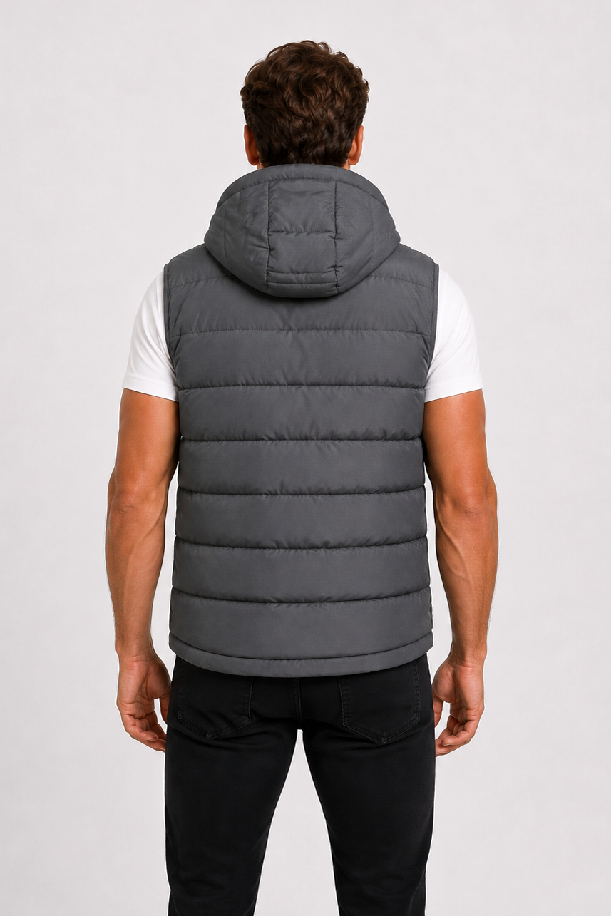 Doudoune sans manches gris foncé homme CHALTON