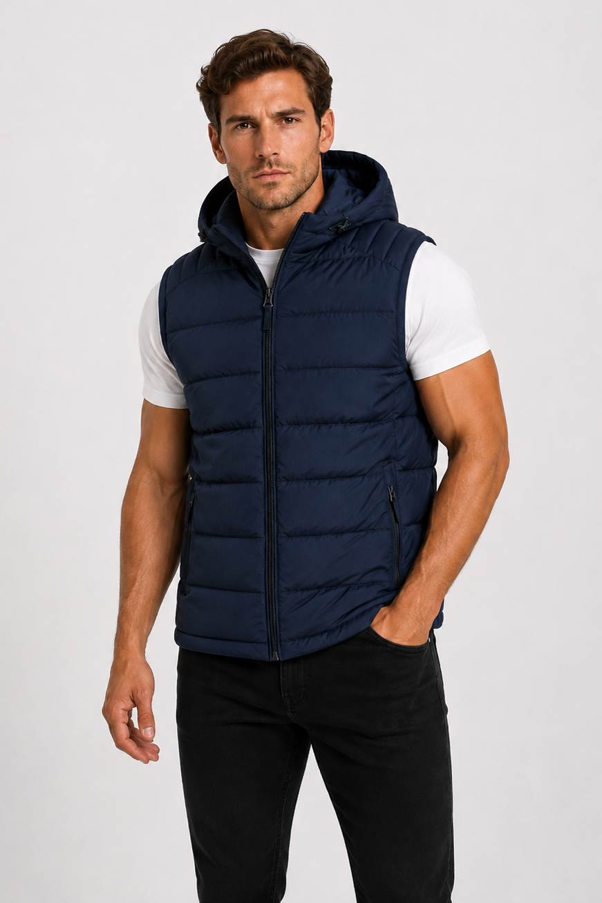 Doudoune sans manches bleu foncé homme CHALTON