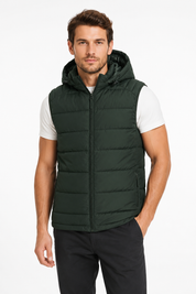 Doudoune sans manches vert foncé homme CHALTON