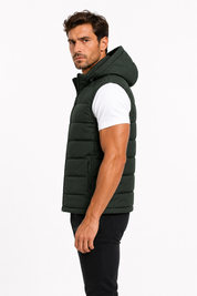 Doudoune sans manches vert foncé homme CHALTON