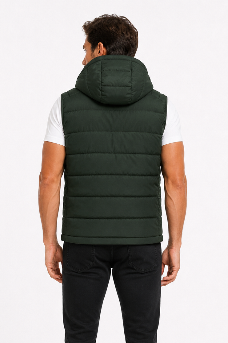 Doudoune sans manches vert foncé homme CHALTON