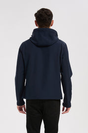 Veste softshell marine homme à capuche ÉTIENNE