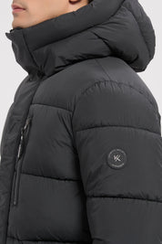 Doudoune gris foncé homme à capuche EUGÈNE