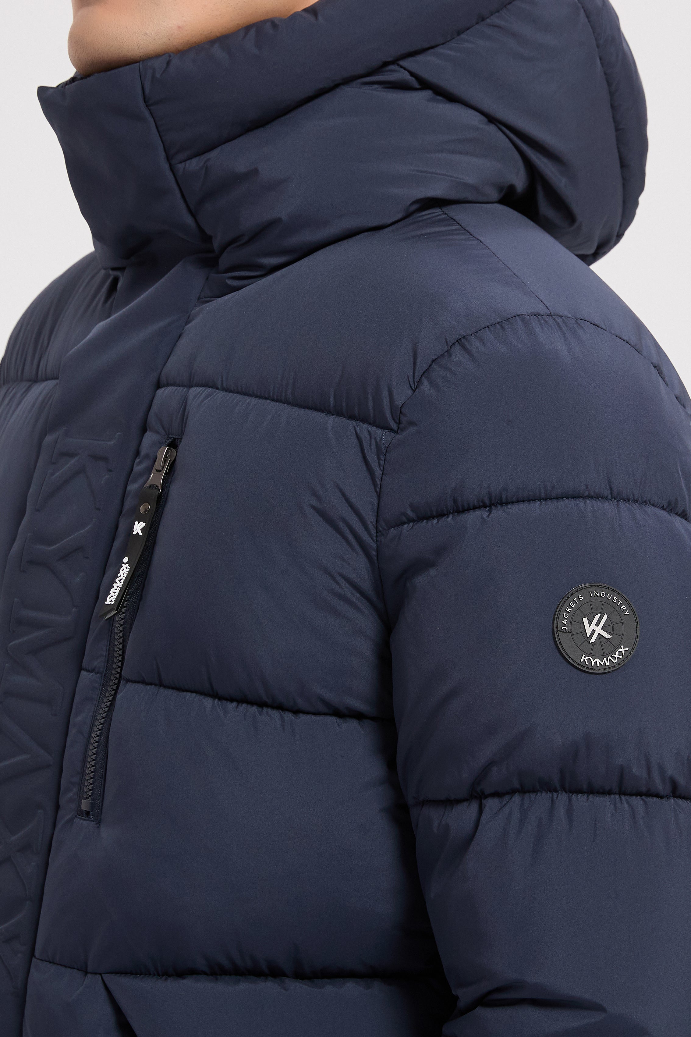 Doudoune bleu foncé homme à capuche EUGÈNE