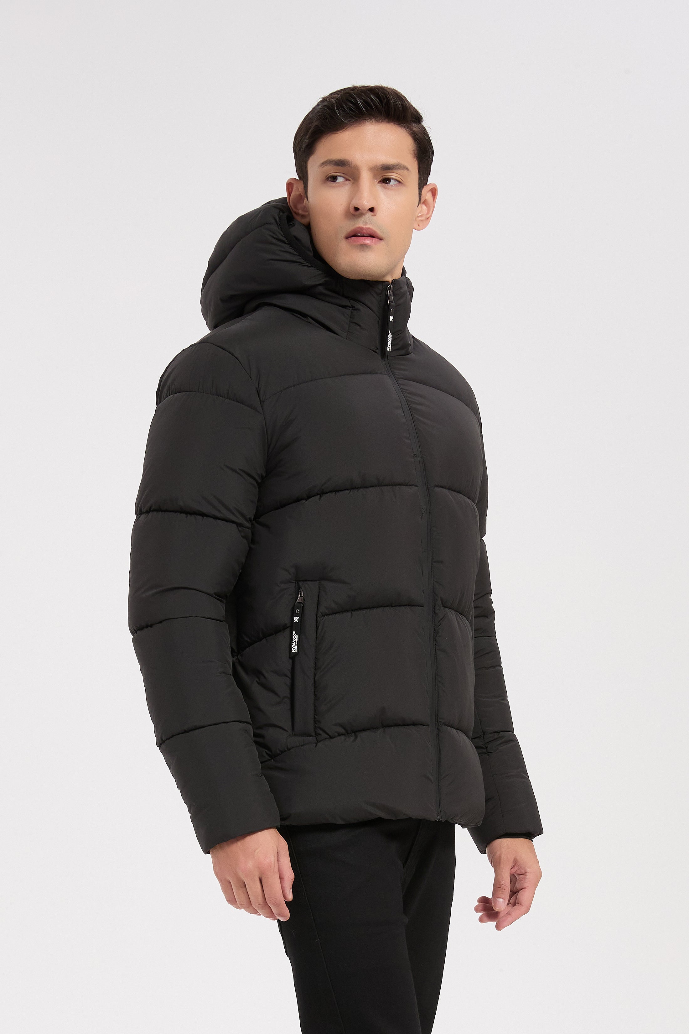 Doudoune noir homme à capuche FRANCK